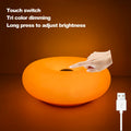 Bauhaus candeeiro de mesa usb plug quarto lâmpada cabeceira sala estar jantar decoração donut luz ambiente (não vidro)