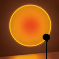 Lâmpada de projeção de pôr do sol, lâmpada de atmosfera de decoração de casa USB, rotação multiângulo, adequada para casa, sala de estar e quarto