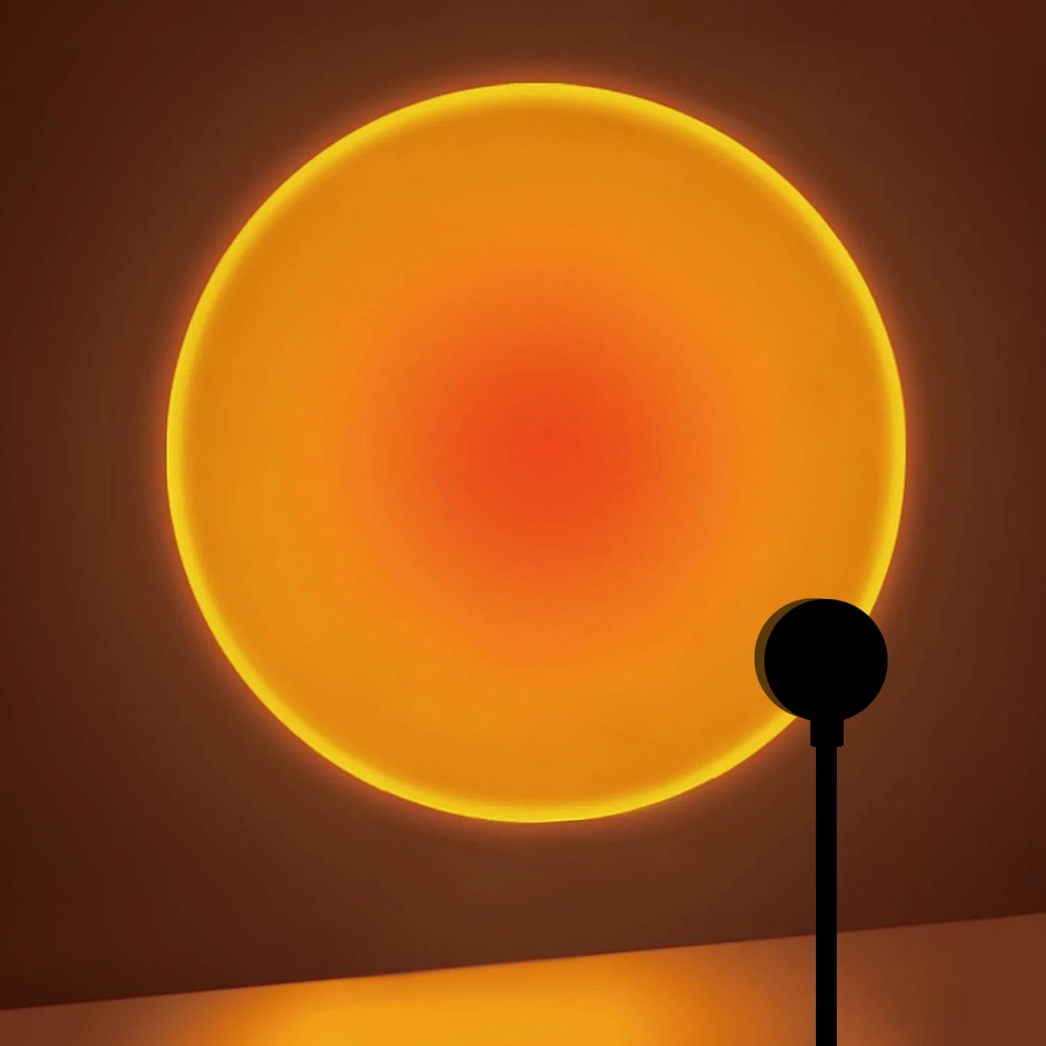 Lâmpada de projeção de pôr do sol, lâmpada de atmosfera de decoração de casa USB, rotação multiângulo, adequada para casa, sala de estar e quarto