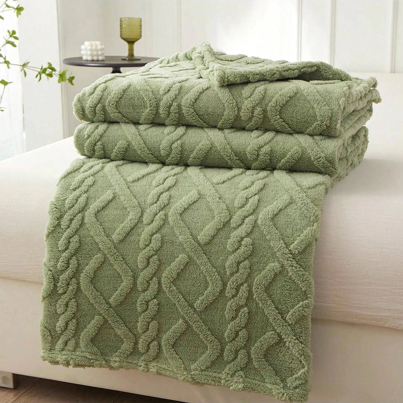 1pc cobertor de lã coral de camada única, cobertor leve e multiuso capa de cama, para sala de estar capa de sofá, cobertor de cochilo