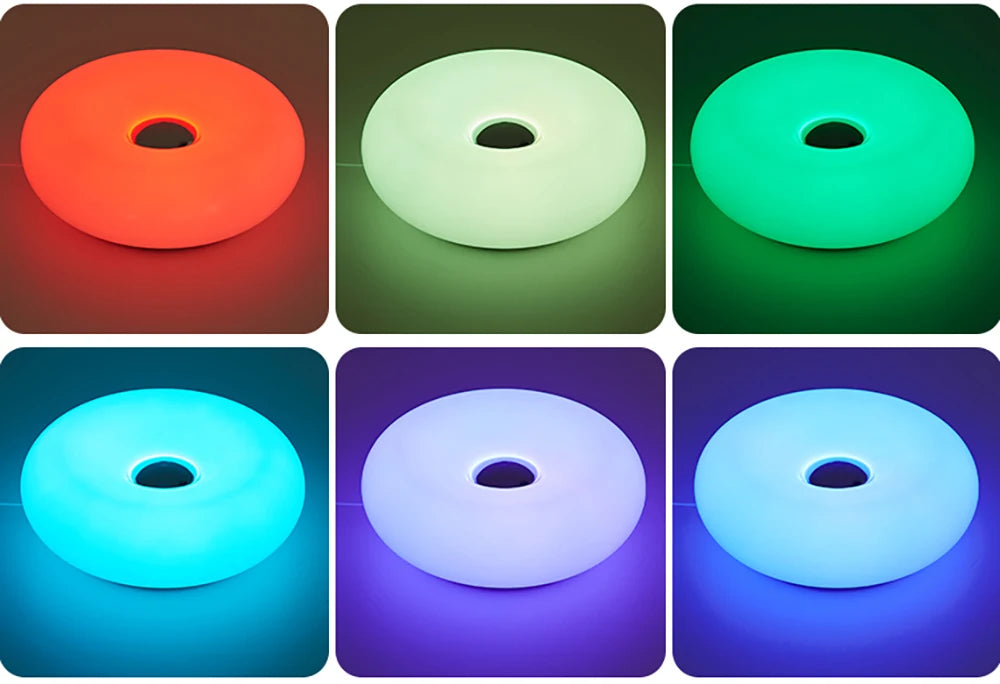 Bauhaus candeeiro de mesa usb plug quarto lâmpada cabeceira sala estar jantar decoração donut luz ambiente (não vidro)