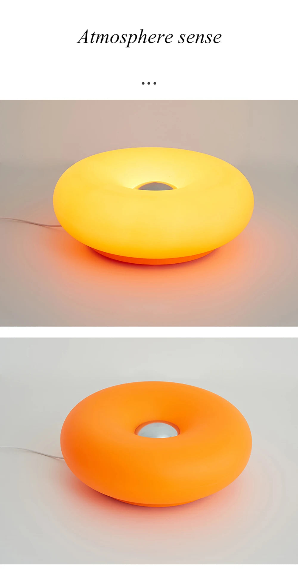 Bauhaus candeeiro de mesa usb plug quarto lâmpada cabeceira sala estar jantar decoração donut luz ambiente (não vidro)