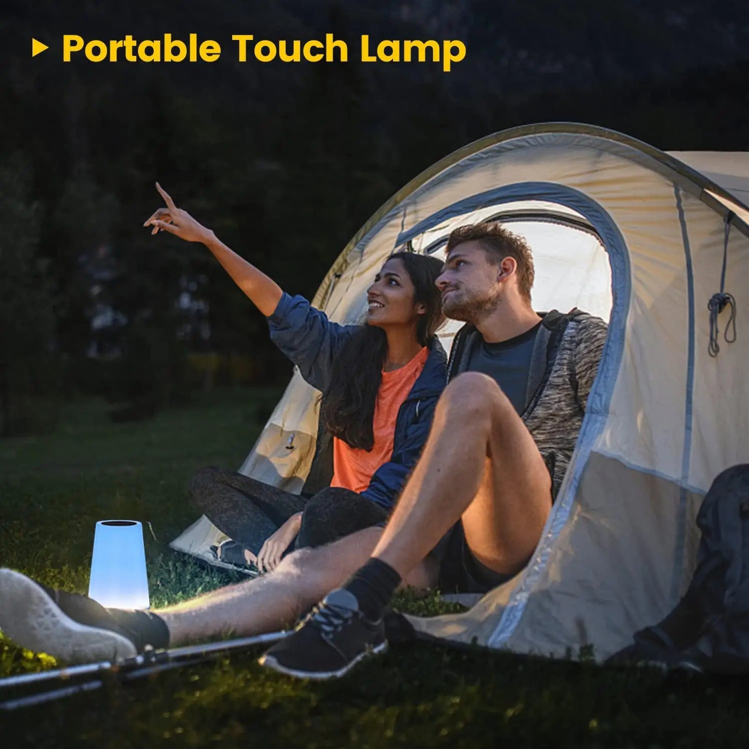 13 mudança de cor luz da noite controle remoto toque usb recarregável rgb noite lâmpada regulável portátil mesa lâmpada cabeceira
