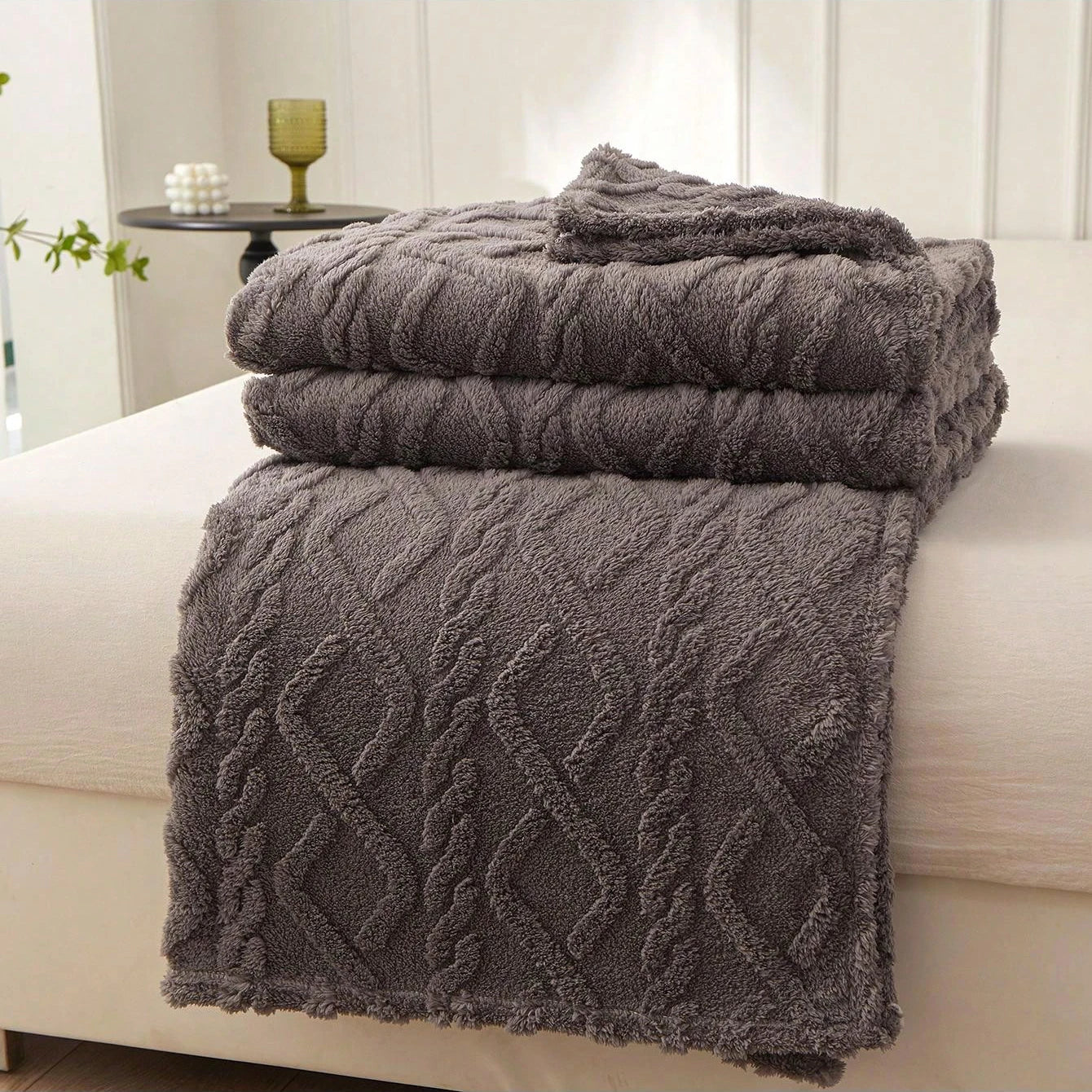 1pc cobertor de lã coral de camada única, cobertor leve e multiuso capa de cama, para sala de estar capa de sofá, cobertor de cochilo