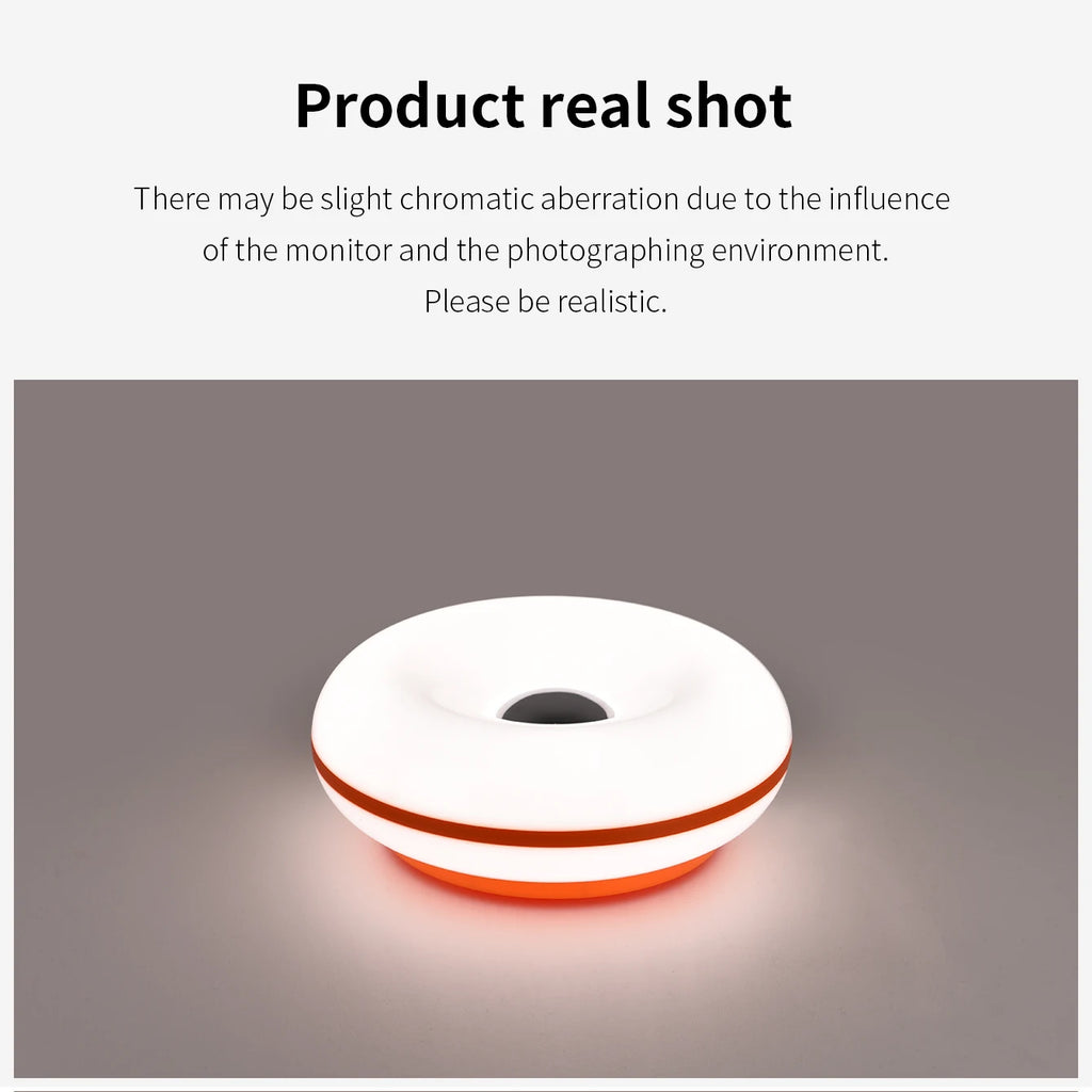 Bauhaus candeeiro de mesa usb plug quarto lâmpada cabeceira sala estar jantar decoração donut luz ambiente (não vidro)