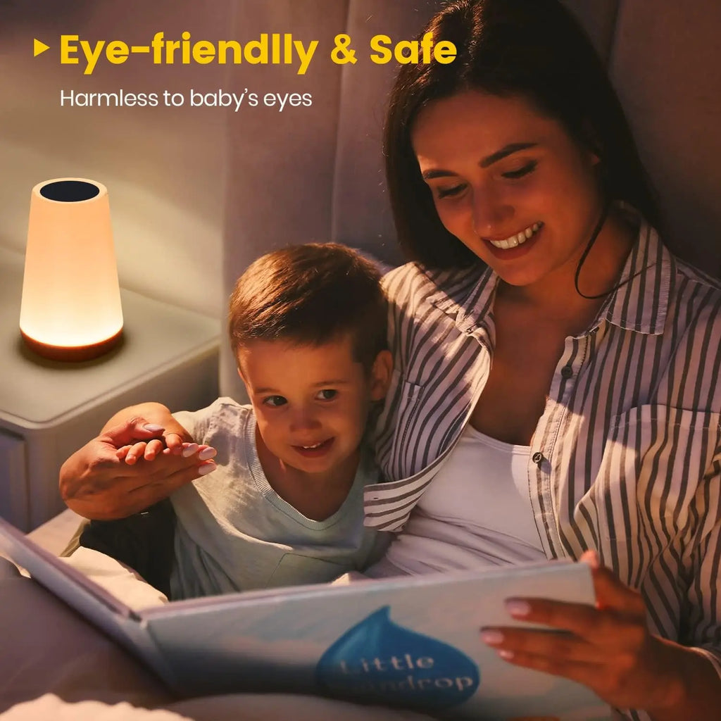 13 mudança de cor luz da noite controle remoto toque usb recarregável rgb noite lâmpada regulável portátil mesa lâmpada cabeceira