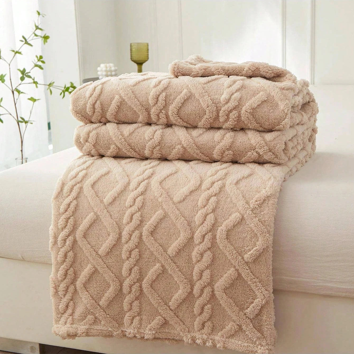 1pc cobertor de lã coral de camada única, cobertor leve e multiuso capa de cama, para sala de estar capa de sofá, cobertor de cochilo