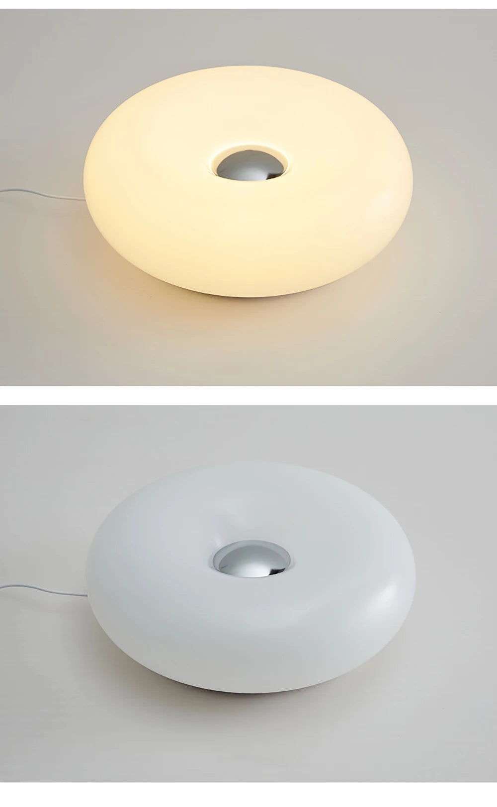 Bauhaus candeeiro de mesa usb plug quarto lâmpada cabeceira sala estar jantar decoração donut luz ambiente (não vidro)